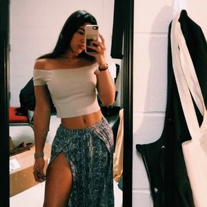 American Eagle Outfitters slit maxi skirt